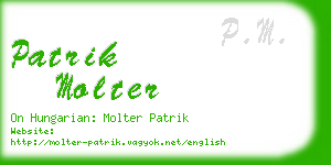 patrik molter business card